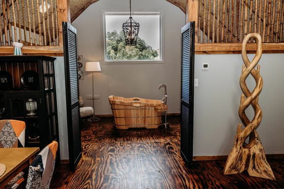 Barn Vibes Hot Tub, Tube Slide, Fishing Pond Petting Zoo - Image 1