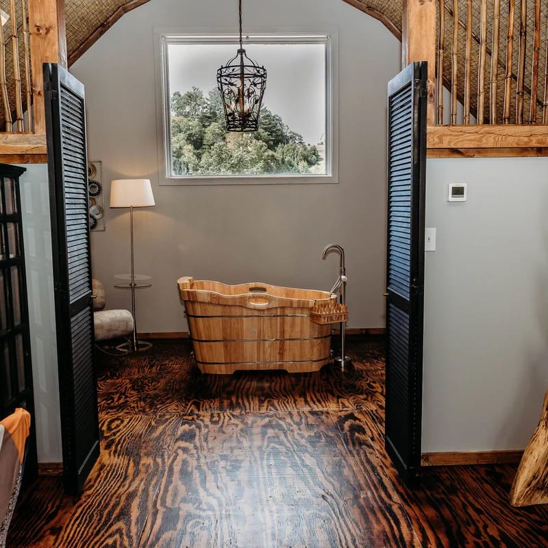 Barn Vibes Hot Tub, Tube Slide, Fishing Pond Petting Zoo